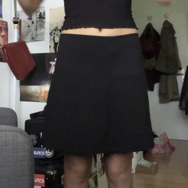 black short skirt