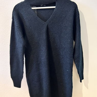 Robe en tricot noire
