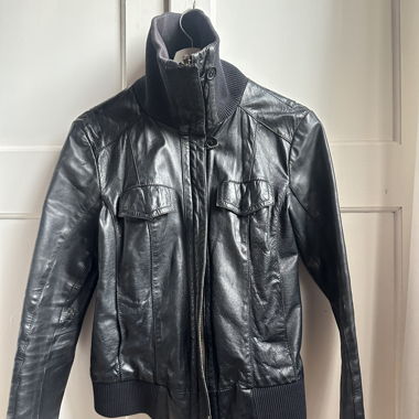 Veste en cuir vintage