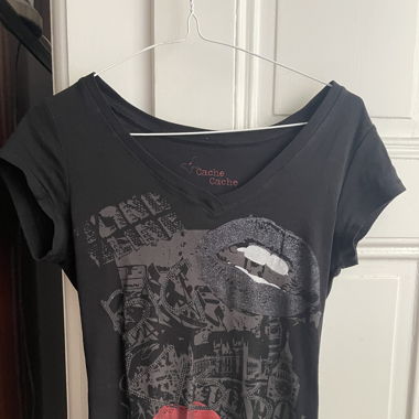 y2k lips t shirt 