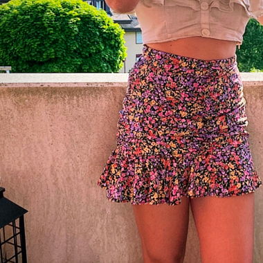 Jupe multicolore zara