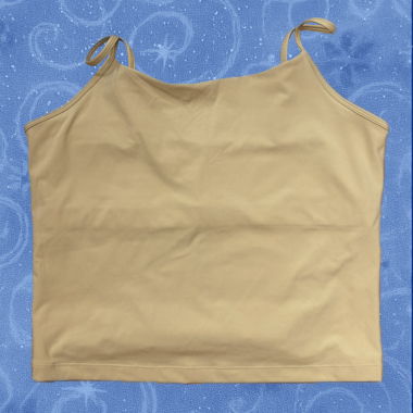 Hellgelbes Sporttop