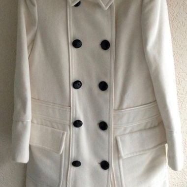 Cappotto bianco in angora Salvatore Ferragamo 40IT/34-36CH