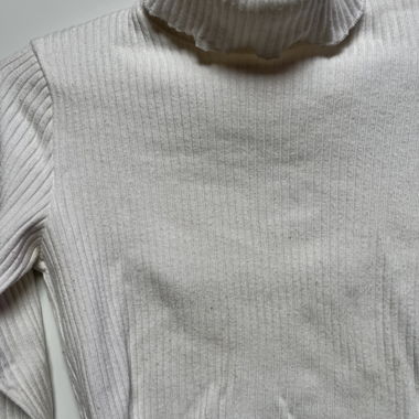 Bershka - Crop manches longues blanc crème 