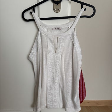 White Orsay Lace Top