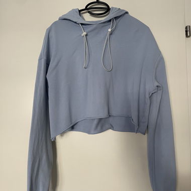 hoodie court bleu layette