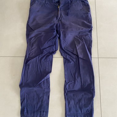 Pantalon en coton bleu