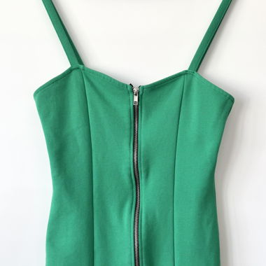 neue mini green dress h&m l 40 size 
