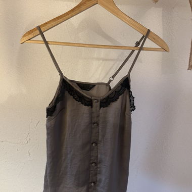 Secret Possessions Lace Top grey