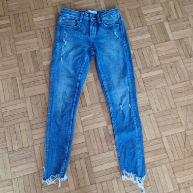 ZARA Destroyed Jeans Blau - Gr. 34