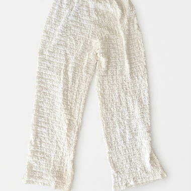 ZARA Structured Trousers in Cream White – Size L