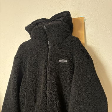 2 seitig tragbare Winterjacke schwarz