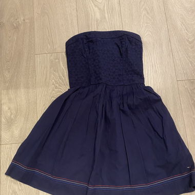 Bandeau Kleid Tommy Hilfiger Blau S