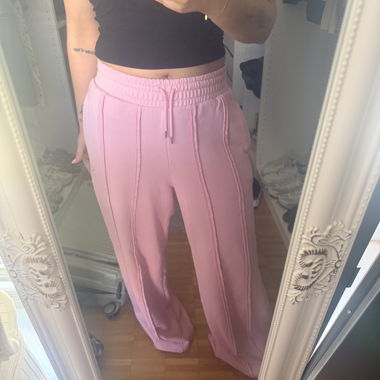 Pantalon large rose Adidas