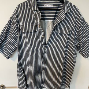 Chemise courte rayée Zara