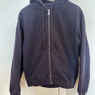Pull à capuche bleu/violet 
