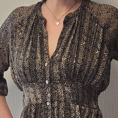 Robe satinée