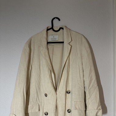 Mantel/Blazer (beige, Grösse M)