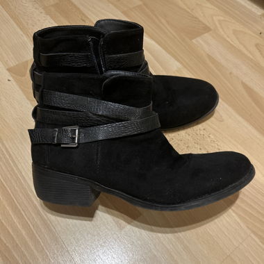 Black ankle boots