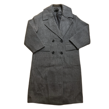 Cappotto Oversize Grigio ASOS Doppiopetto in Lana