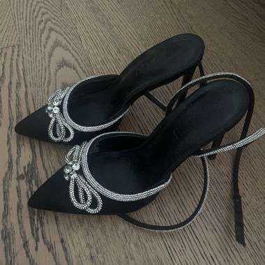 Strass Slingback Heels