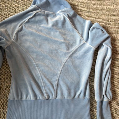 Hellblaue Samt-Jacke size36 adidas x juicy couture