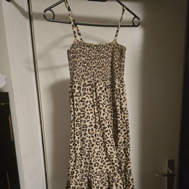 Robe d'été imprimé léopard 