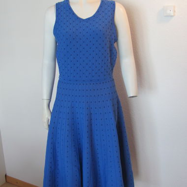 Robe en Maille Bleue Lawerence Grey New York Taille M
