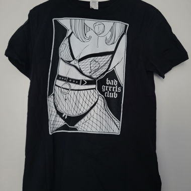 Black Graphic T-Shirt ripbambi