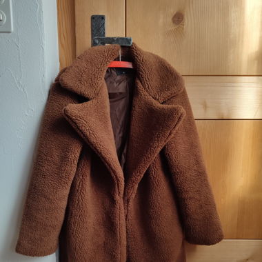 Brauner Teddymantel
