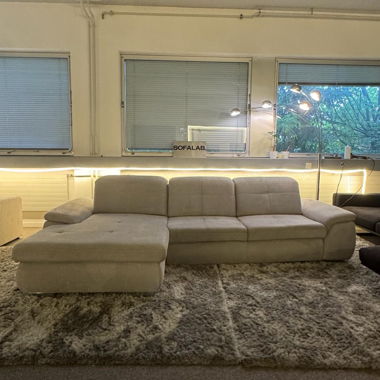 Light Grey Corner Sofa Ink. delivery
