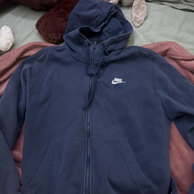 Nike Zip-Hoodie blau