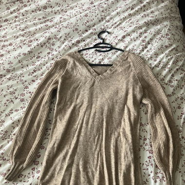 Only brown knit sweater dress, size S