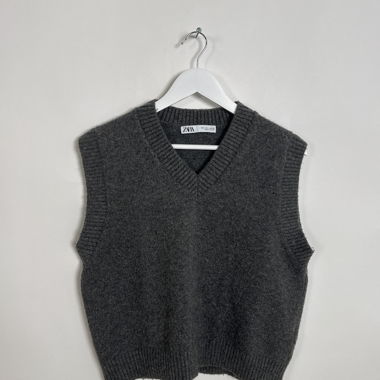 Zara graue Strickweste
