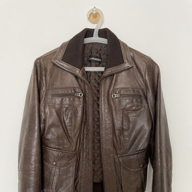Lederjacke Leonardo braun