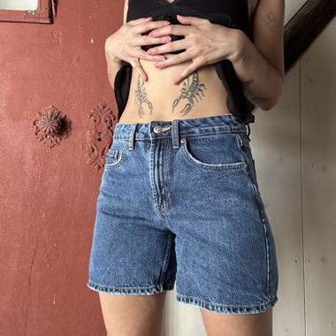 Blue Denim Shorts