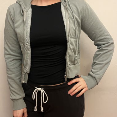 Turquoise Hooded Jacket