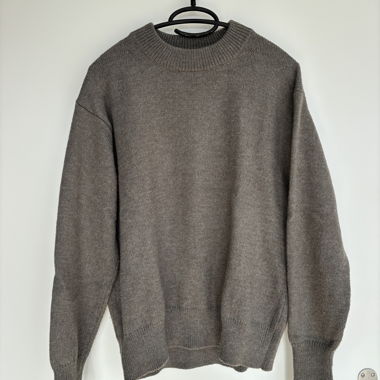 Maglione girocollo grigio