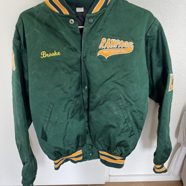 Grüne Rampage Softball Collegejacke
