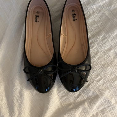 Black Ballet Flats with Bow