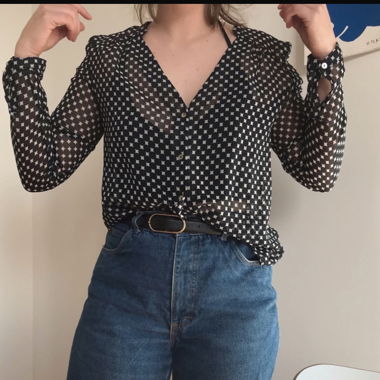 Camicia blu scuro