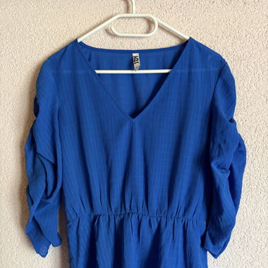 Blaue Bluse