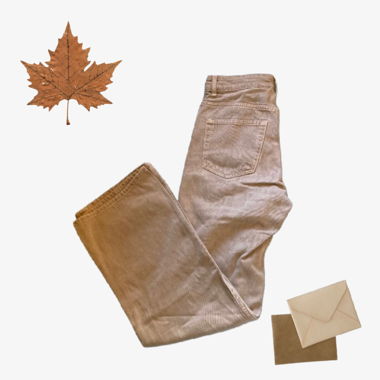 Braune wide jeans