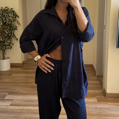 Set Hemd und Hose Marineblau