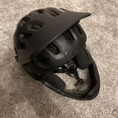 Black Full-Face Mountain Bike Helmet