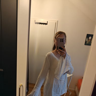Chemise style hippie blanche élégante Florencia