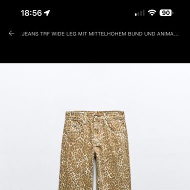 Jeans mit Leoparden Muster