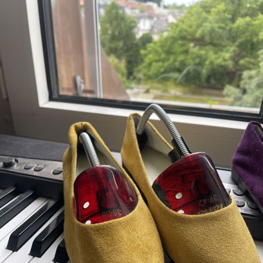 Ballerinas Gelb und Violett