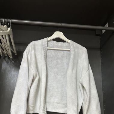 Strickjacke weiss