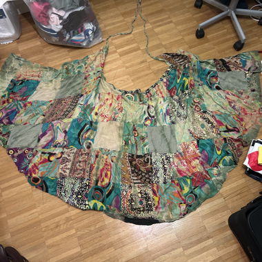Jupe patchwork multicolore